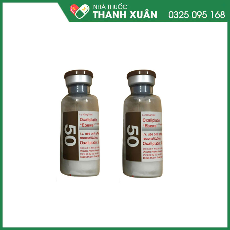 Oxaliplatin "Ebewe" 50mg/10ml thuốc bổ trợ điều trị ung thư đại tràng - điều trị ung thư đại - trực tràng di căn
